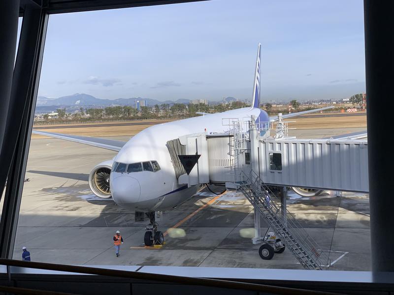 仙台空港にて