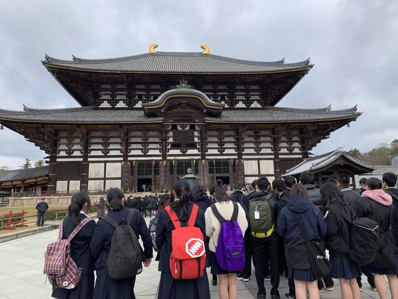 東大寺（奈良公園）にて